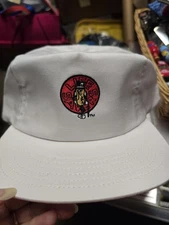 Mens Vintage  White Lifesavers Mr Peanut Cap / Hat Embroidered- Adjustable New