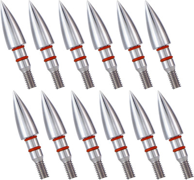 12Pcs Archery Field Points, 100/125/150/300 Grain Field Points, Screw-In Archery