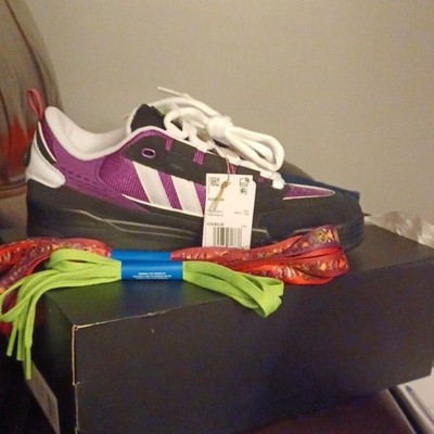 adidas ADI2000 Glory Purple Men's Sneakers Leather Upper Black White GX4636