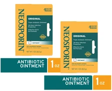 Neosporin Original First Aid Antibiotic Ointment with Bacitracin, 1 Oz (2 Pack)