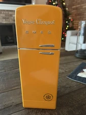 Veuve Clicquot Smeg Champagne Bottle Cooler Yellow Fridge Case Box Only 