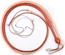 Leather Bullwhip Kangaroo Hide Leather Size 8 Feet Long Bullwhip 12 Plaits Whips