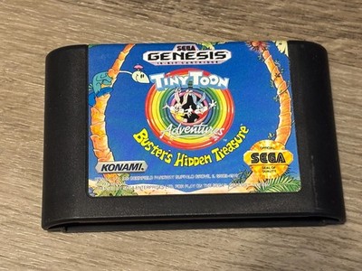 Tiny Toon Adventures Buster's Hidden Treasure Sega Genesis Tested Authentic