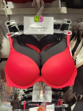 Primark 2 sizes bigger boost 2pk A-D Maximise Bra Maximising Push Up Pad BlackRe
