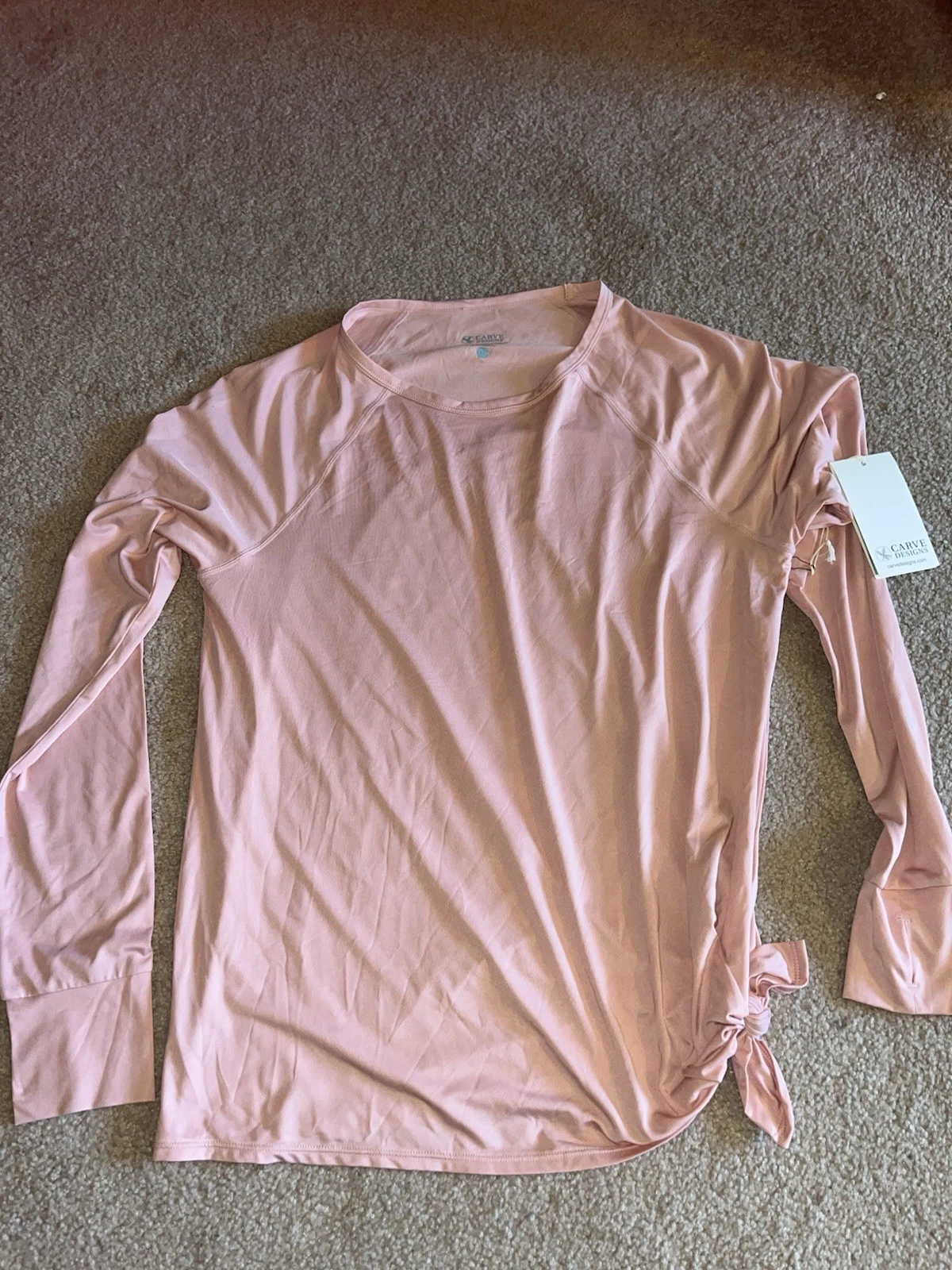 Nwt Carve Designs Women’s Medium Sydney Sun shirt Pink Upf 50+