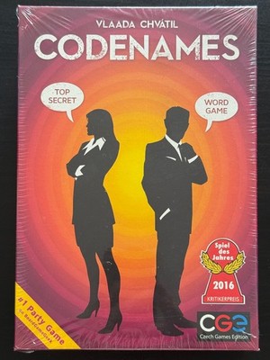 Codenames Board Game ( Vlaada Chatvil; Czech Games; NEW UNOPENED)  