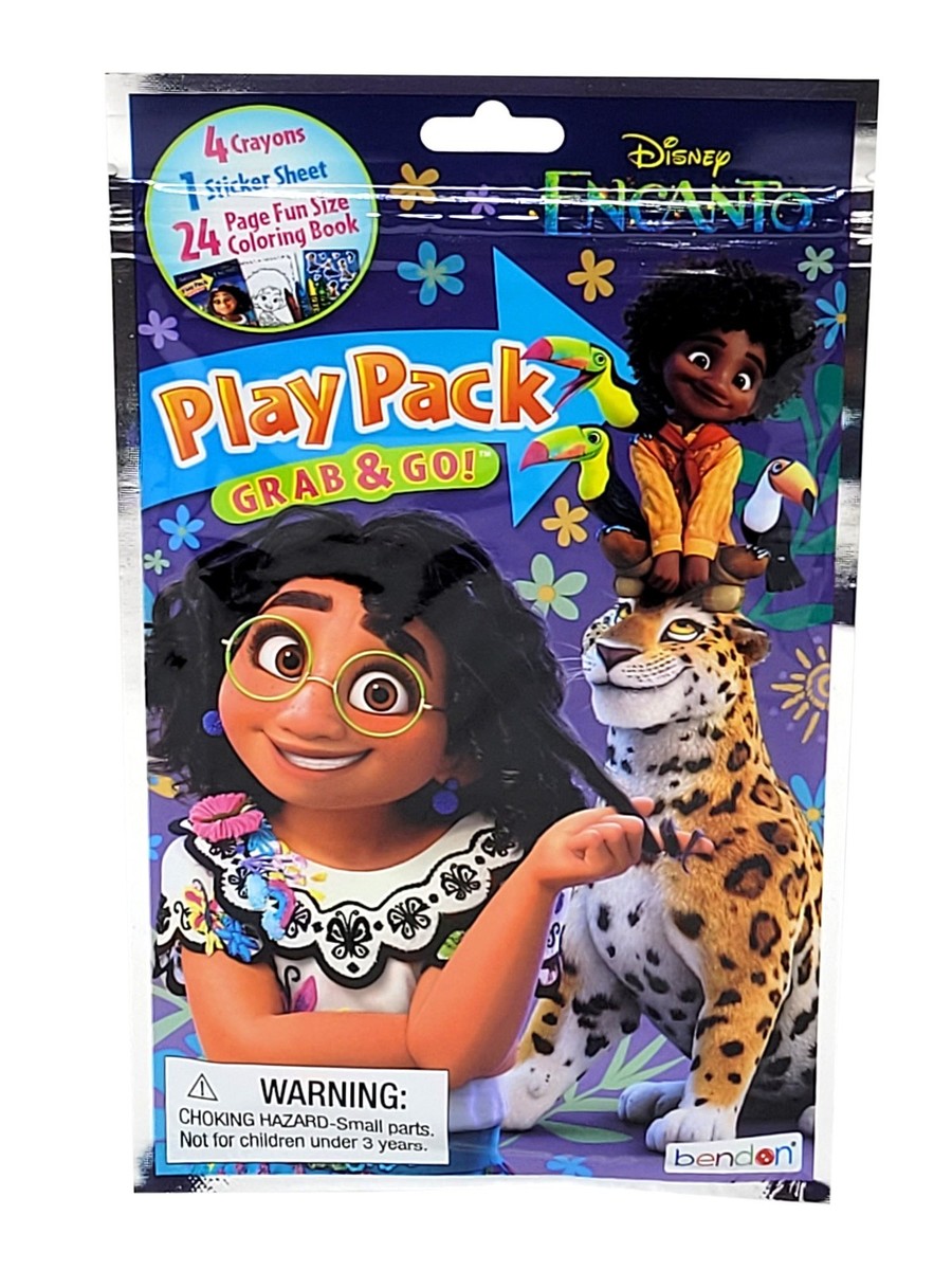 Encanto 11" Backpack Disney Madrigal w/ Play Pack Crayons Stickers Set View 4