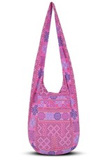 Boho Crossbody Bag for   Handmade Cotton Sling Bag Lightweight Unisex Travel ...