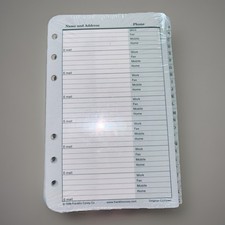 Vintage Franklin Covey Address Phone Tabs 4.2...