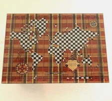 MACKENZIE-CHILDS PLAIDITUDES MEN'S JEWELRY BOX,N.I.B.