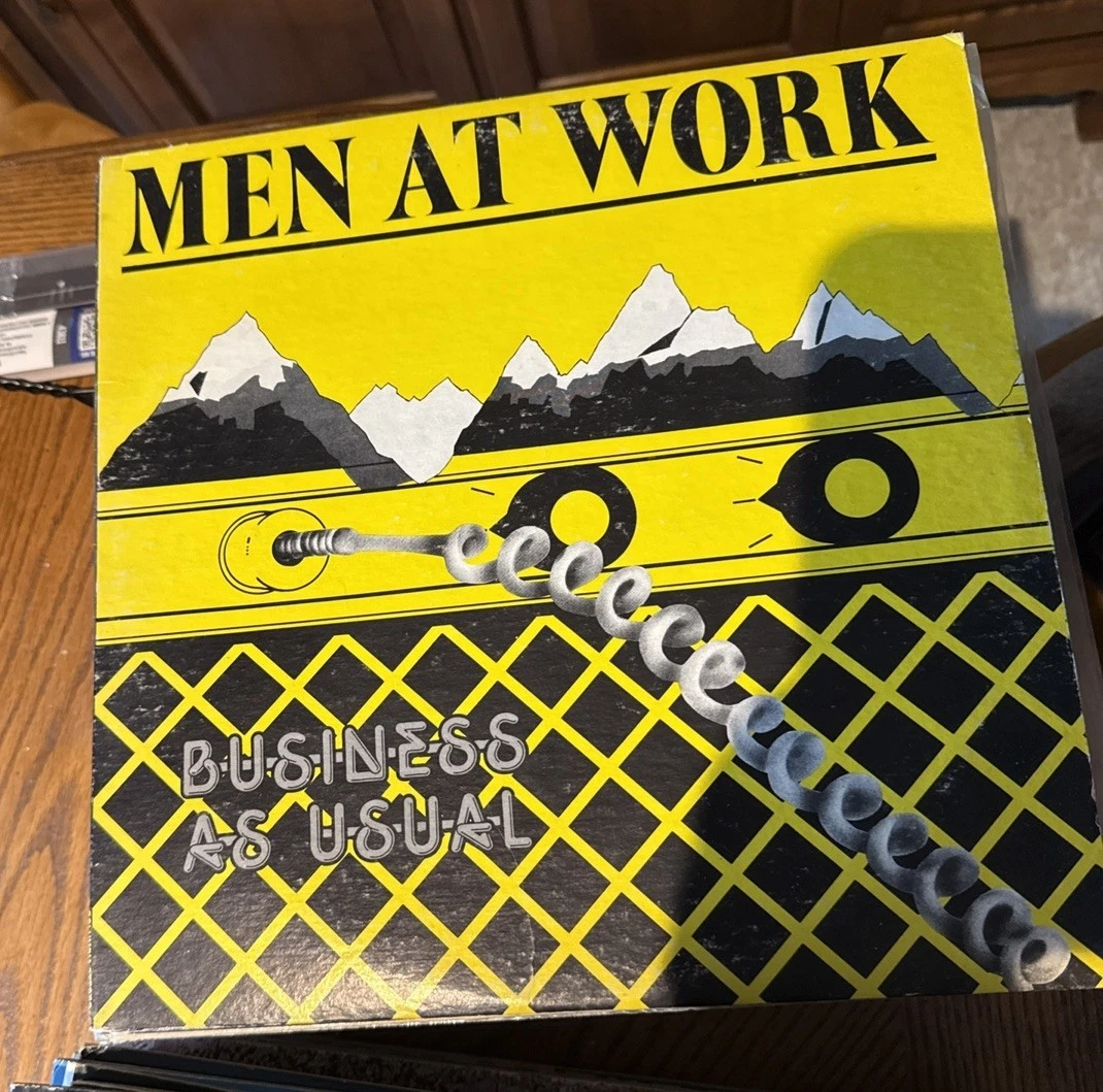 Men At Work, BUSINESS AS USUAL, LP record, VG, Columbia ARC 37978