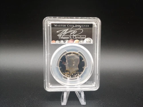 1976-S Kennedy Half Dollar PCGS PR69 DCAM Silver - Signed By Thomas Cleveland!