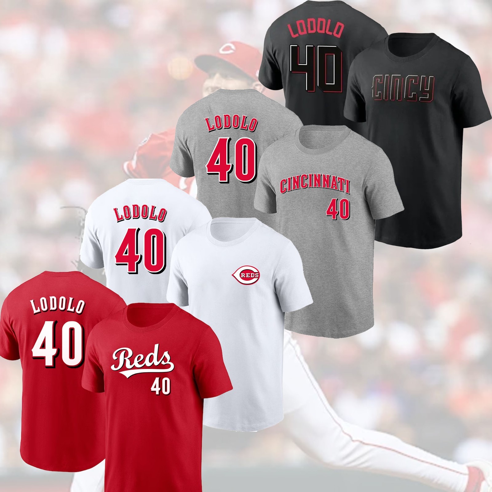 HOT NEW - Nick Lodolo #40 Cincinnati Reds 2025 Name & Number Gift For Fans