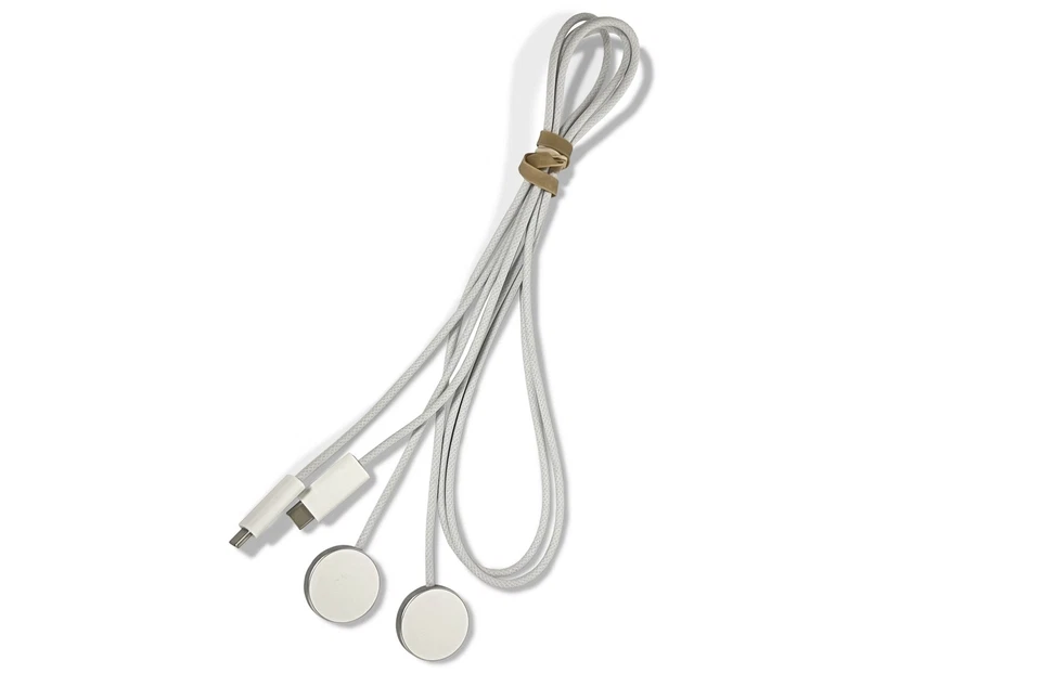 Lote de 2 Cargador Rápido Magnético Original Apple Watch a Cable USB-C (1M) Trenzado Foto 4 de 4