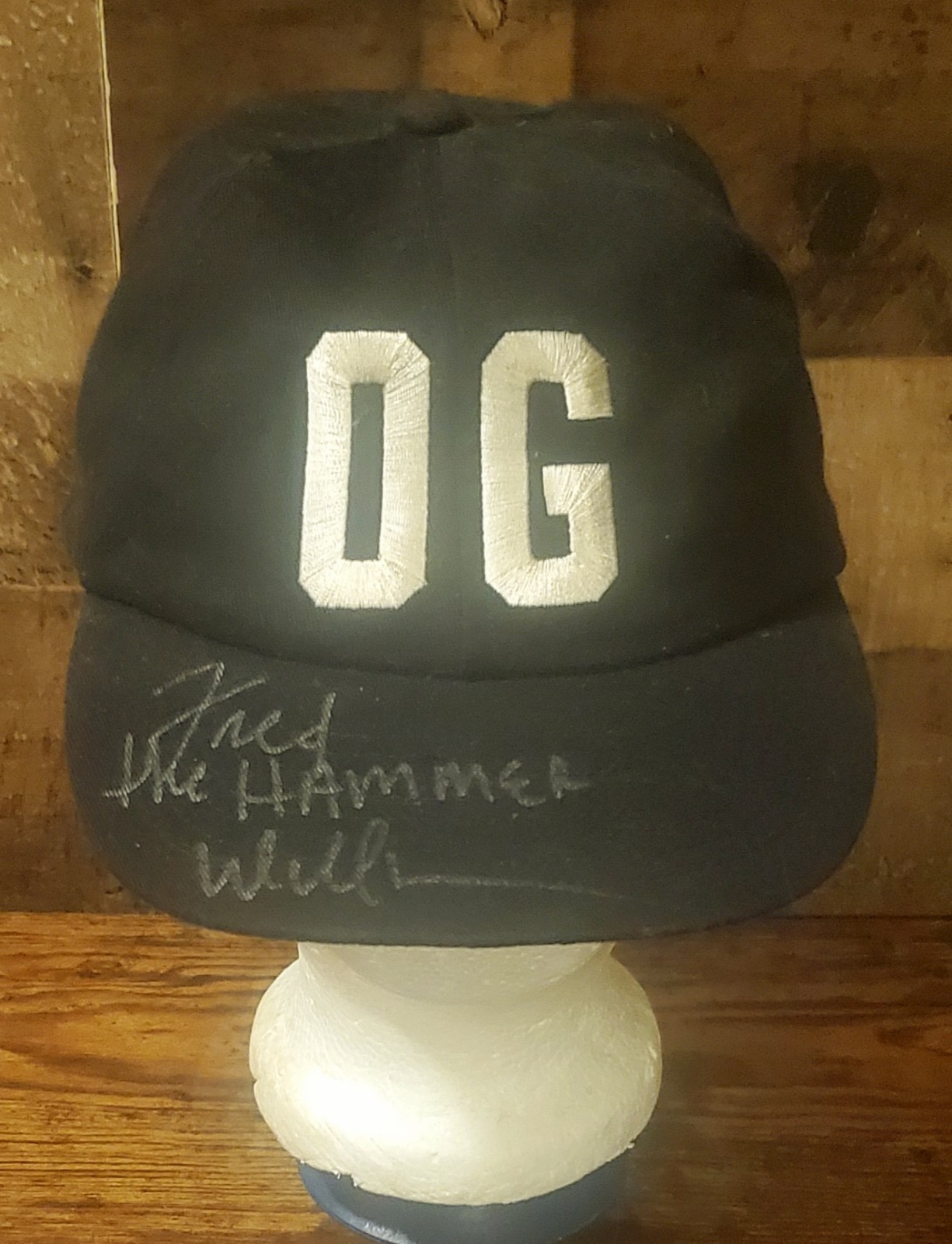 1996 "ORIGINAL GANGSTAS" Orig. MOVIE PROMOTIONAL HAT Signed By FRED WILLIAMSON