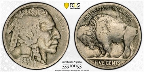 1915-S Buffalo Nickel 5C PCGS VF20 #0693