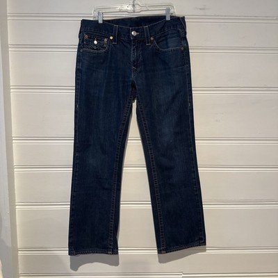 True Religion Jeans 33 Blue Ricky Relaxed Straight