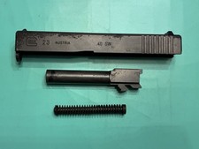 USED OEM GLOCK 23 GEN 2 3 COMPLETE SLIDE BARREL GUIDE ROD .40 CAL MATTE ROUGH 