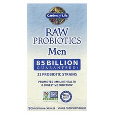 Garden of Life RAW Probiotics Men 90 Veggie Caps Gluten-Free, No Artificial