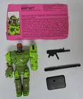 1993 GI JOE HEAVY DUTY V2 ACTION FIGURE W/SUBMACHINE GUN/MISSILE/FILE CARD/STAND