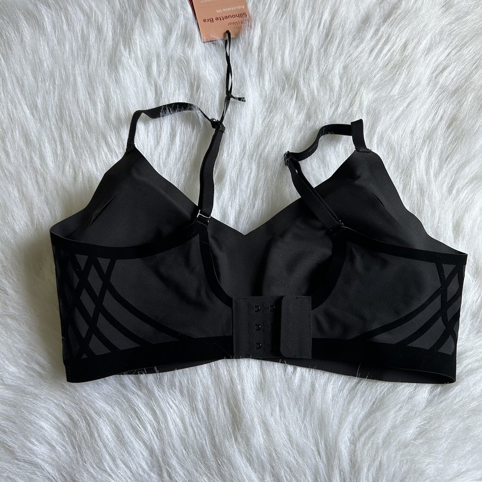 HoneyLove Lift Wear Silhouette Bra Womens Size Small Black Wireless eBay