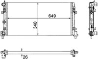 Mahle KüHler WasserküHler Passend FüR VW Polo Skoda Fabia II 6R 6C 6R 6R1 6C1
