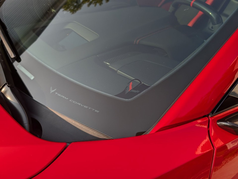 Corvette Skull Decals Corner Windshield C8 Accent Stickers Fits 2020-26 ...