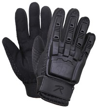 Rothco Armored Hard Back Duty Gloves - Military Black Tactical Glove