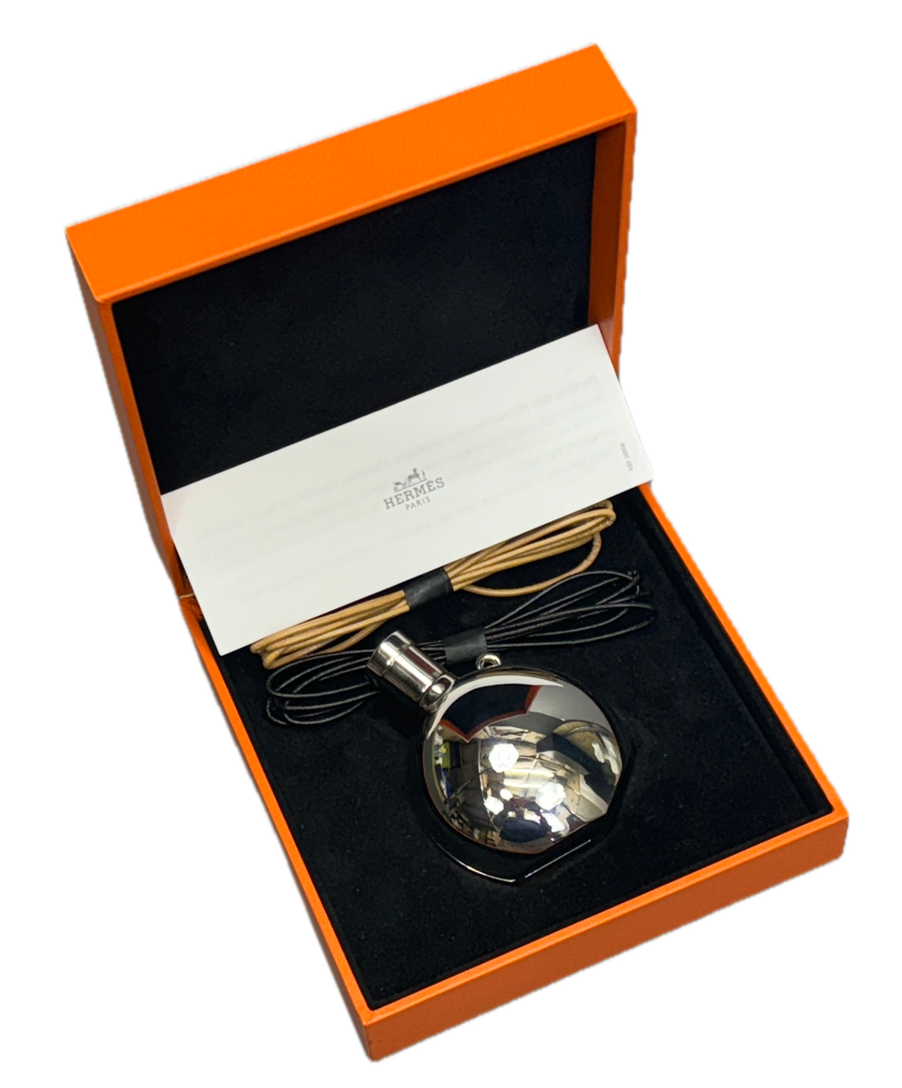 HERMES Palladium Perfume Bottle Necklace PARFUM DES HERMES Palladium Perfume Bottle Necklace PARFUM DES