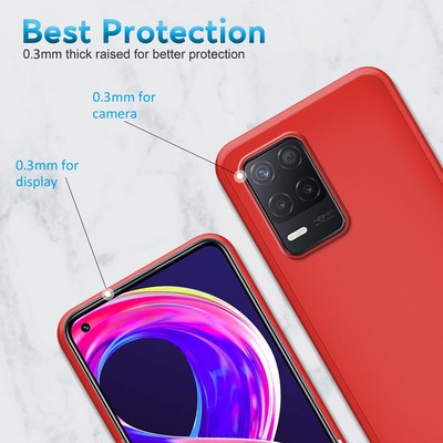 Cover Custodia In Silicone Morbido TPU Per Realme 8 5G - NEWTOP, Trasparente Effetto Soft Touch