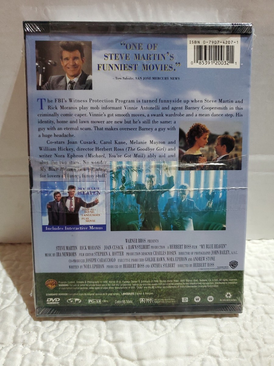 NEW: My Blue Heaven SEALED DVD, 1990: Steve Martin Rick Moranis