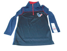 Youth NFL Houston Texans Lightweight 1/4 Zip Pullover Long Sleeve
