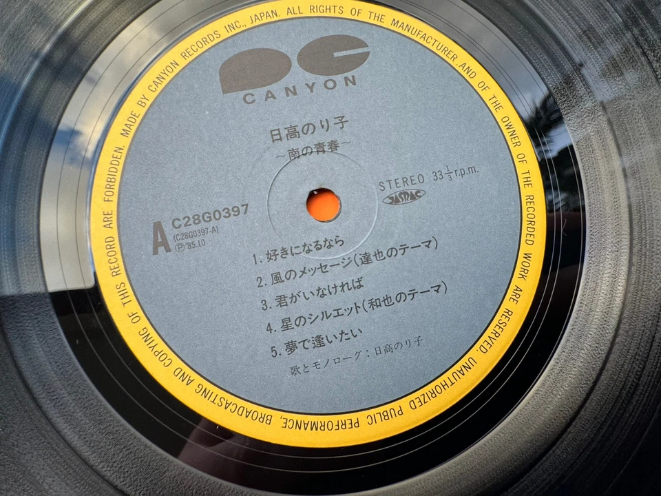 Noriko Hidaka Minami no Seishun LP 1985 City Pop Original Japan Amine Soundtrack - Image 3 of 4