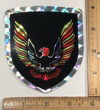Vintage Pontiac Firebird Logo Decal Sticker Prism Prismatic 3.75 X 4 Trans Am