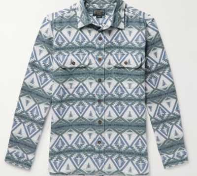 PENDLETON STRAND SHACK DRUCK LANGARM KNOPF NACH UNTEN WESTERN SHIRT - XL - BRANDNEU MIT ETIKETT