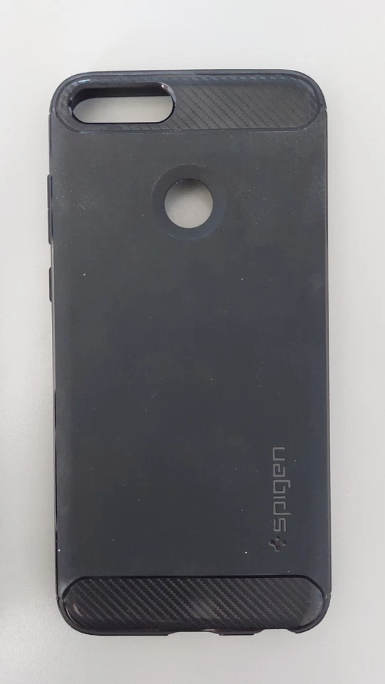 Spigen Cover Rugged Armor Compatibile con Huawei P Smart - Nero - Immagine 4 di 4