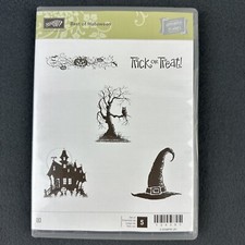 Stampin Up BEST OF HALLOWEEN stamps haunted House tree Witch Hat trick or treat