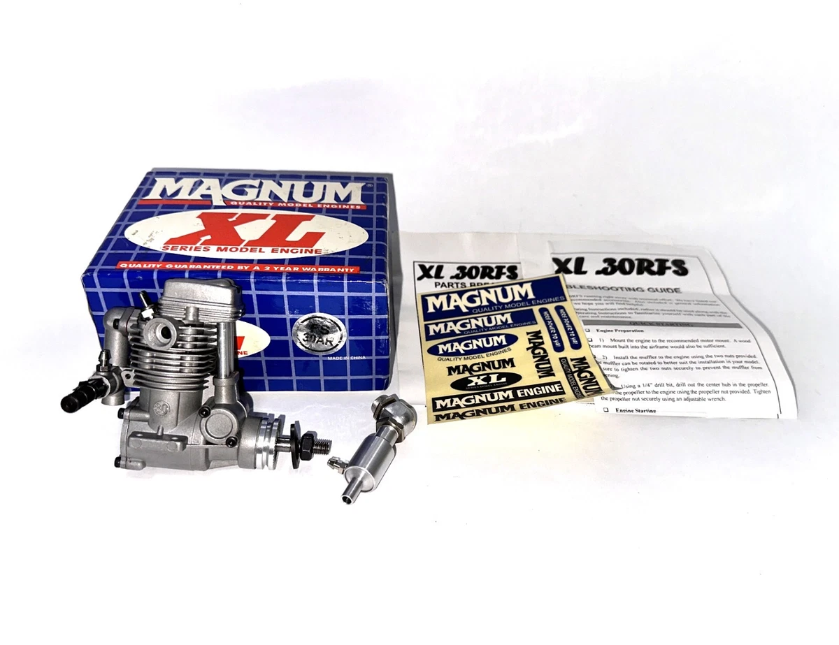 MAGNUM XL FS 30 Blue Head 4 Stroke RC Model Airplane Engine w Muffler .30