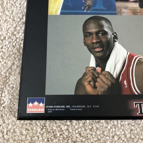 1998 Rare Mounted Starline Michael Jordan Through the Years Collage Poster - Picture 2 of 7
