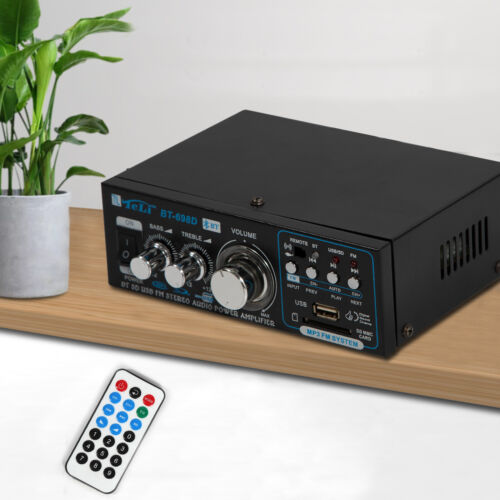 2CH Stereo Verstärker Digital Power Mini HiFi Audio Amplifier BT-698D USB/SD-MP3 - Afbeelding 1 van 12