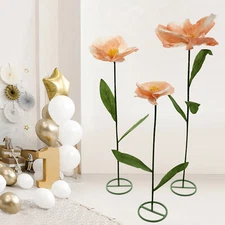 3PC Artificial Flower Bouquet Flower Bridal Wedding Supply Home Decor Champagne