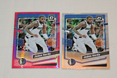 JADEN HARDY (2) 2023-24 OPTIC PINK PRIZM & SILVER HOLO #55 DALLAS MAVERICKS