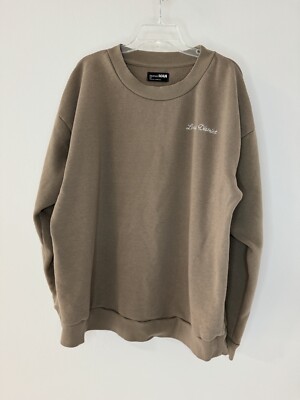 Ardene Man Sweatshirt Men s Large Nomad Brown Local District Spell-out Crew Neck