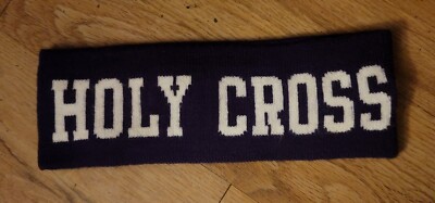 Holy Cross Crusaders 1990's The Game NCAA College Winter Headwrap New