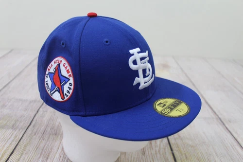DS New Era 59Fifty St Louis Cardinals Blue 1950 All-Star Patch Hat Club 7 1/4