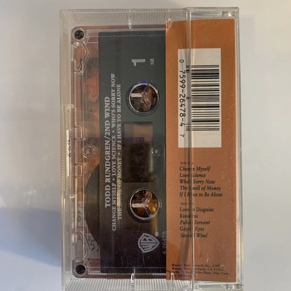 Todd Rundgren 2nd Wind (Cassette) - Image 2 of 2