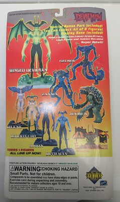 Winged Devilman - Couleur Limitée Noir, Figurine Fewture 1999, Blister D'origine