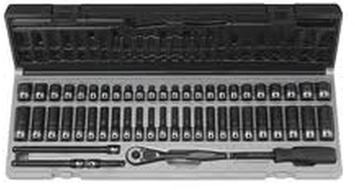 Grey Pneumatic 89653CRD 1 4 Dr 53Pcs Standard Deep SAE Metric
