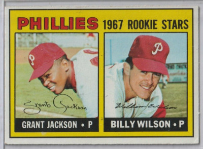 1967 Topps Baseball Phillies Rookie Stars #402-Grant Jackson/Billy Wilson