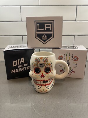 La KINGS Dia de Los Muertos Sugar Skull Ceramic Coffee Mug
